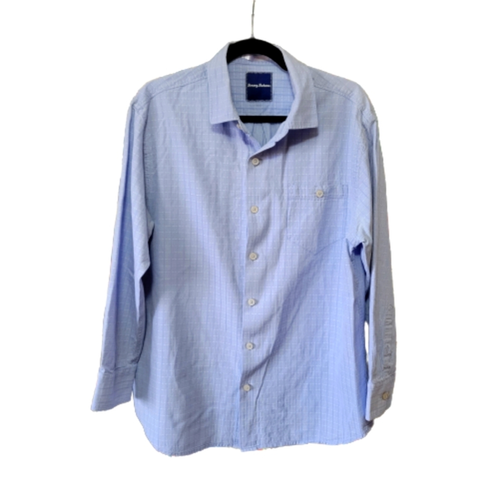 Tommy Bahama Silk/Cotton Blend Button Down Shirt Men's Size Large